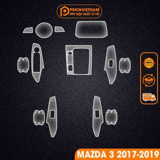 Dán PPF trong suốt ô tô Mazda 3 2017-2019 chống xước, che mờ vết xước nội thất T-Home&More