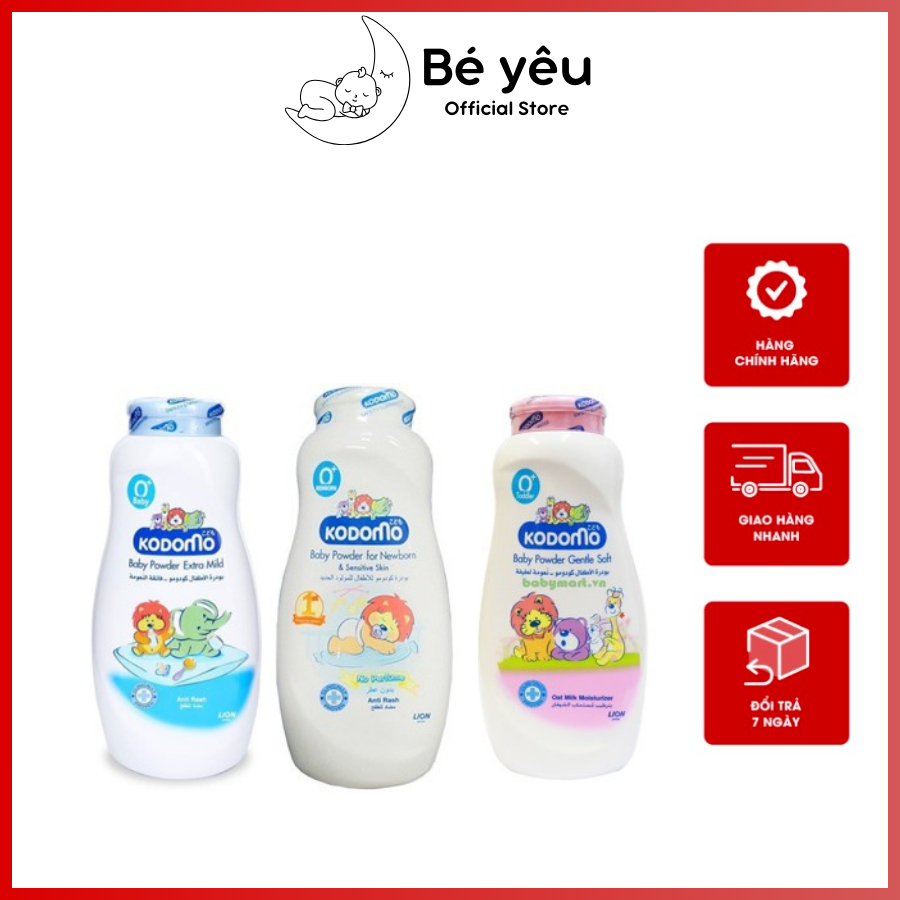 Phấn rôm trẻ em Kodomo 50g/160g
