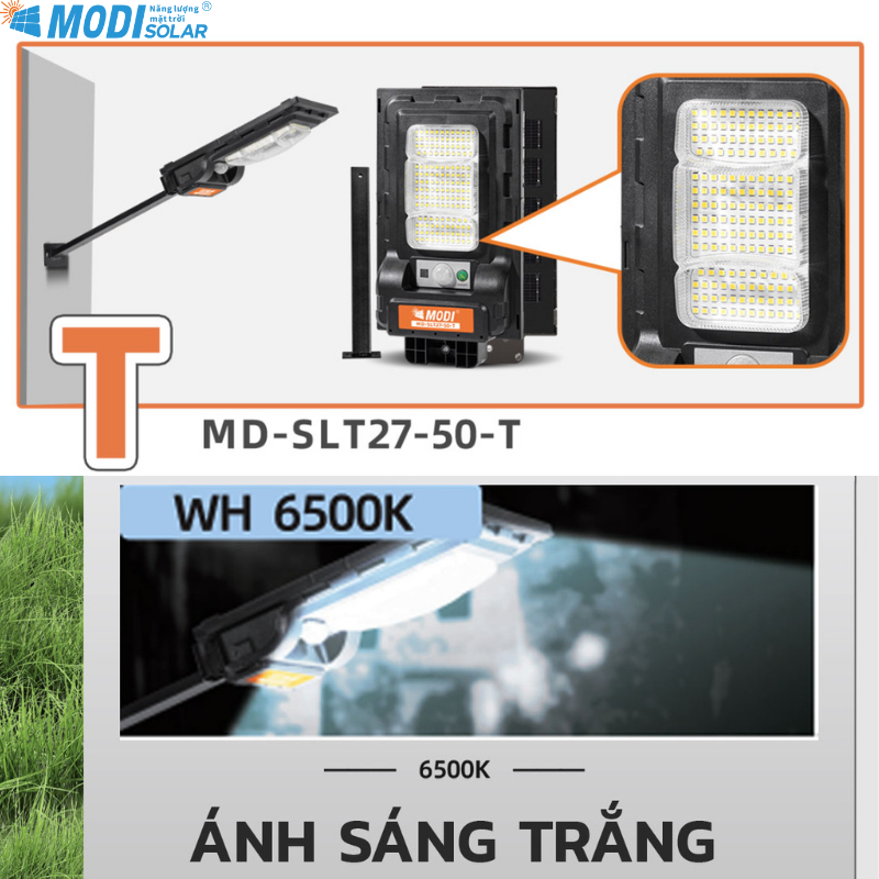 Đèn Năng Lượng Mặt Trời MODI SOLAR, Đèn Led Năng Lượng Mặt Trời Chip Led Siêu Sáng