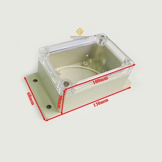 Combo 2 hộp nhựa 100x68x50mm có tai nắp trong suốt