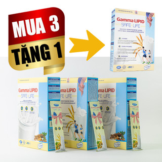 Combo mua 3 Tặng 1 sữa Gamma lipid giúp lưu thông máu, chống đột quỵ, giảm huyết áp cao, nhiễm mỡ máu cho người lớn.