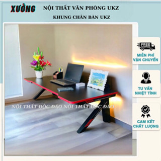 Bàn gaming K bệt, khung chân gấp xếp gọn , bàn đã lắp ráp sẳn , chân bàn phun sơn tĩnh điện bền màu , chống rỉ sét