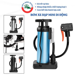 Bơm hơi áp suất cao, bơm hơi di động có đế chống trượt, bơm hơi xe đạp di động áp suất cao, bơm đạp chân xe đạp..