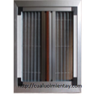 Cửa lưới chống muỗi - cửa xếp 2 cánh - chiều cao 1.1m