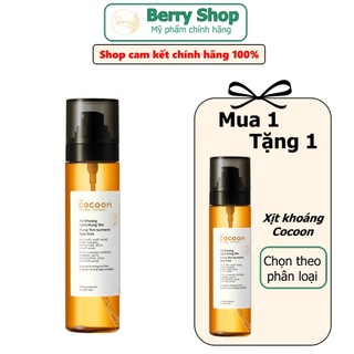 [ Siêu sale - Giá chỉ còn 149K ] Xịt khoáng nghệ Cocoon 130ml rạng rỡ, sáng da tặng thìa nhựa