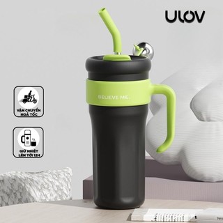 Cốc Giữ Nhiệt Cao Cấp Inox 316 1250ml, Cốc Giữ Nhiệt Có Ống Hút ULOV Không Kèm Sticker- COCGN11