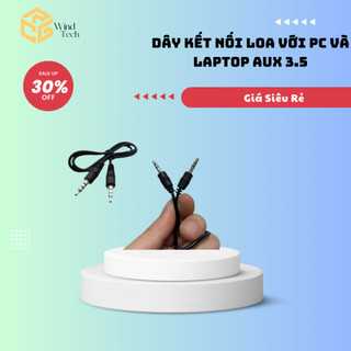 Dây kết nối loa với PC và laptop AUX 3.5, Dây Cắm Hai Đầu Cáp AUX Kết Nối Âm Thanh Dài 50Cm