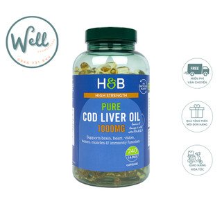 Dầu gan cá tuyết Cod Liver 1000mg lọ 120 viên