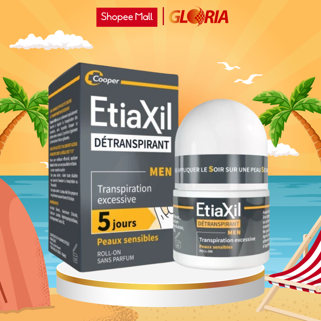 Lăn Khử Mùi Và Ngăn Mồ Hôi Chuyên Sâu Etiaxil Men 15ml