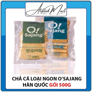 Chả cá hàn quốc dạng lát và dạng thanh O'sajang gói 500g