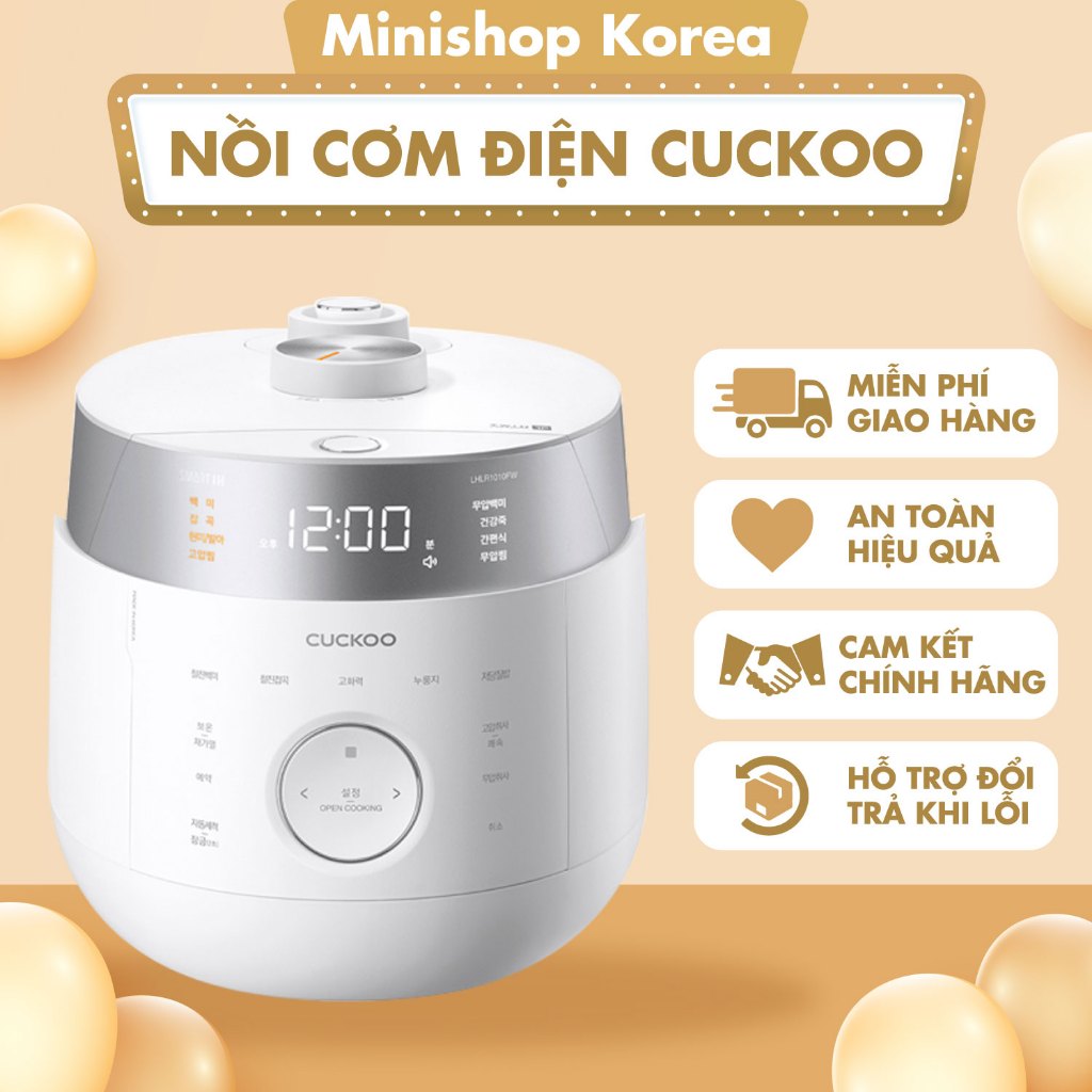 Nồi Cơm Điện Cao Tần CUCKOO CRP_LHTR0610FW Áp Suất Kép Cao Cấp, Dễ Dàng Sử Dụng Tiện Lợi, Công Nghệ Hiện Đại 108lít