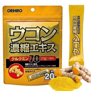 <Date 6/10/2024> Tinh Bột Nghệ Orihiro 20 gói giúp làm đẹp da, dưỡng sáng da-Ohayo Nhật Bản