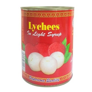 Vải ngâm thanh hà lon 565g