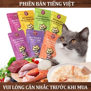 Pate wanpy happy 100 bản tiếng việt, thức ăn dạng ướt cho mèo