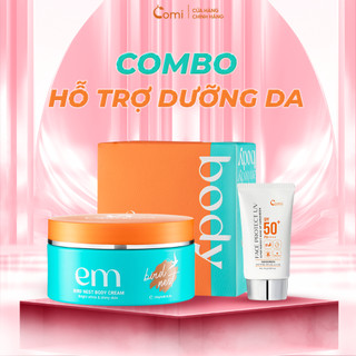 (Combo dưỡng da chống nắng) Body Em + Kem chống nắng Comi.