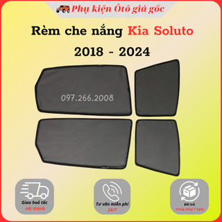 Rèm che nắng xe Kia Soluto 2018 - 2021, 2022, 2023, 2024 có nam châm hít, vừa khít xe, chống nắng tới 99%