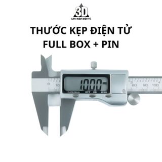 Thước kẹp điện tử 150mm thép không gỉ FULL BOX TẶNG KÈM PIN