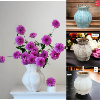 Bình cắm hoa dáng giỏ cua múi gốm bát tràng, bình hoa, lọ hoa dáng giỏ cua múi xinh xắn, bình cắm hoa, bình hoa decor
