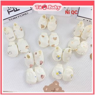 Bao tay chân buộc dây cho trẻ sơ sinh mềm mịn an toàn cho bé BTC02