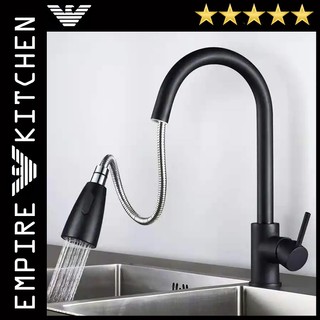 Vòi Rửa Chén Nóng Lạnh Inox 304 Đầu Xả Dây Rút 3 Chế độ Xoay 360 Độ Kèm Dây Cấp
