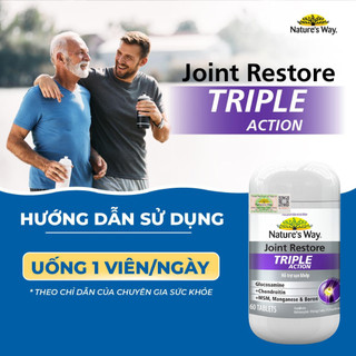 Viên Uống Hỗ Trợ Xương Khớp Nature's Way JOINT RESTORE TRIPLE ACTION Giảm Đau, Giảm Viêm Xương Khớp Hộp 60 Viên
