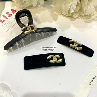 Set 3 kẹp tóc cá mập, kẹp tóc cá mập, kẹp tóc mái, kẹp tóc nhung đen cao cấp