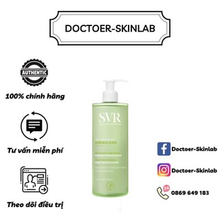 Sữa Rửa Mặt SVR Cho Da Dầu Mụn - SVR Sebiaclear Gel Moussant 55ml-200ml-400ml Loại Bỏ Tế Bào Da Chết SRM