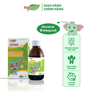 Vitamin Tổng Hợp Cho Bé Fitolabs CETOP Hỗ Trợ Nâng Cao Sức Đề Kháng, Khả Năng Miễn Dịch Và Tăng Cường Hấp Thu Chai 100ml