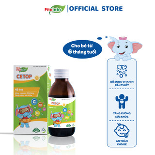 Vitamin Tổng Hợp Cho Bé Fitolabs CETOP Hỗ Trợ Nâng Cao Sức Đề Kháng, Khả Năng Miễn Dịch Và Tăng Cường Hấp Thu Chai 100ml