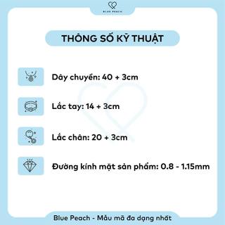 Nhẫn Tay Bạc Blue Peach Vặn Thừng NT2087