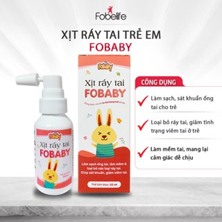 Xịt Ráy Tai Fobaby Fobe Cho Trẻ Nhỏ, Làm Sạch, Vệ Sinh Tai N1