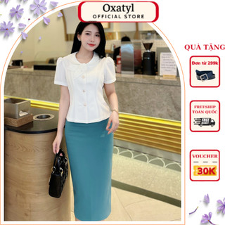 Chân váy công sở dáng bút chì cạp xếp ly Oxatyl M26 phù hợp mang đi làm