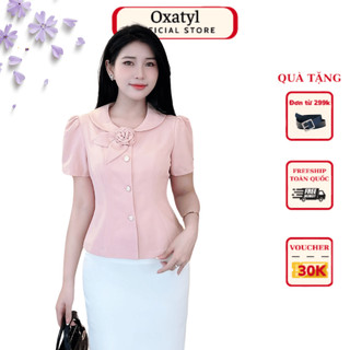 Áo vest nữ ký giải công sở thời trang oxatyl A511 thời trang trung niên đẹp