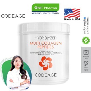 Collagen bột thủy phân multi collagen peptides codeage giúp trẻ hóa toàn diện 567g
