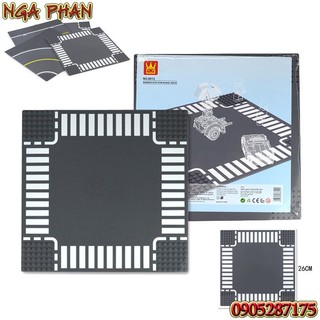 Tấm Nền Giao Thông Đường Phố Ngã Tư Base City Đồ Chơi Xếp Hình Lắp Ráp