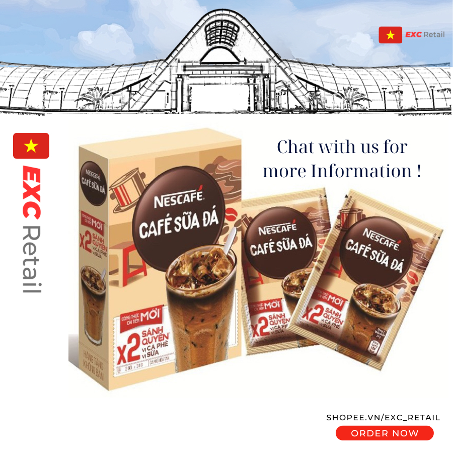 Nescafe 3in1 Brown Sữa Đá 240 gram (10 Stick x 24 gram) New Date