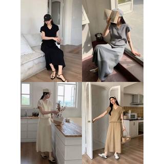 9929 set áo len tay dơi kèm chân váy dài