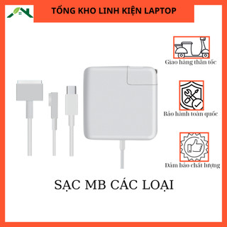 Sạc laptop zin pro air 2015 2013 2014 2017 2012 2011 2010 45w 60w 85w chân l chân t chất lượng cao