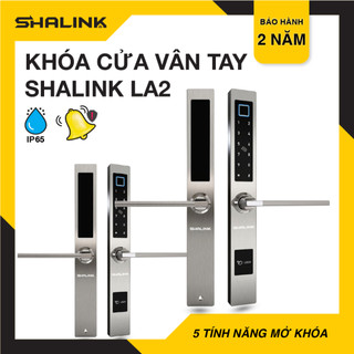 Khóa cửa vân tay shalink la2 đa chức năng dành cho cửa nhôm