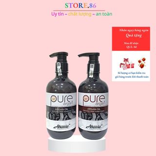 Dầu gội PURE ARGAN ABANIA phục hồi tóc hư tổn khô sơ siêu mềm mượt, kiềm dầu, sạch gàu