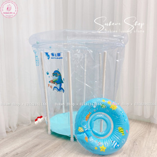 Bể Bơi Thành Cao Dolphin - Umoo Cho Bé Hàng Cao Cấp Chính Hãng Kích Thước 80x80cm Rộng Rãi