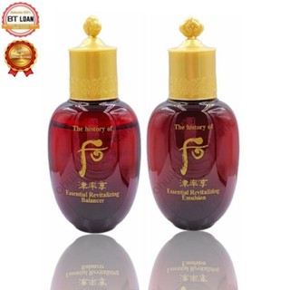 nước hoa hồng và sữa dưỡng da, chống nhăn whoo đỏ bổ xung tân dịch chống nhăn chống lão hóa cho da sáng khỏe hồng hào
