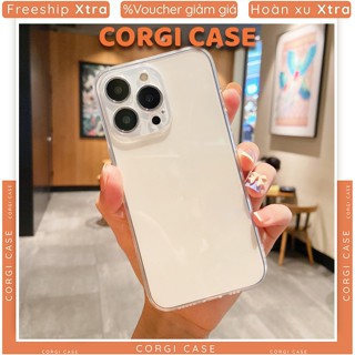 Ốp Lưng Iphone Trong Suốt viền vuông chống sốc bảo vệ Camera Cho Iphone X XS XSM 11 12 13 14 15 16 Plus Pro max