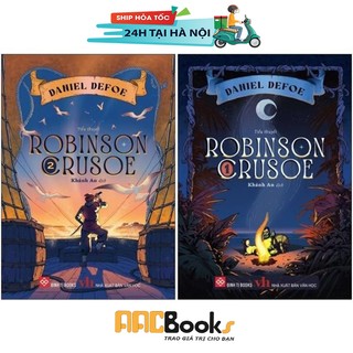Sách - Robinson Crusoe - Trọn bộ 2 tập, lẻ tùy chọn - Daniel Defoe - Văn học kinh điển