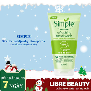 Sữa rửa mặt Simple Refreshing Facial Wash lành tính sạch thoáng - cho da nhạy cảm 150ml