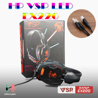 [FREESHIP] TAI NGHE CHỤP HEADPHONE CÓ DÂY GAMING VSP EX-220