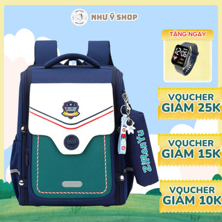 Balo Chống Gù Siêu Cấp - Xanh Bạc Hà Cho Học Sinh Tiểu Học, Cặp Cao Cấp, Chống Nước, Chất Lượng Cao NHU Y SHOP
