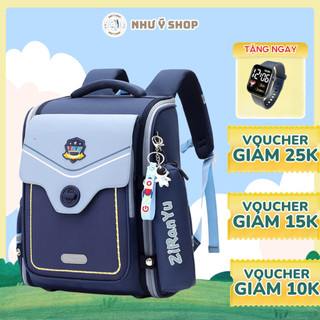 Balo Chống Gù Siêu Cấp - Xám Xanh Cho Học Sinh Tiểu Học, Cặp Cao Cấp, Chống Nước, Chất Lượng Cao NHU Y SHOP
