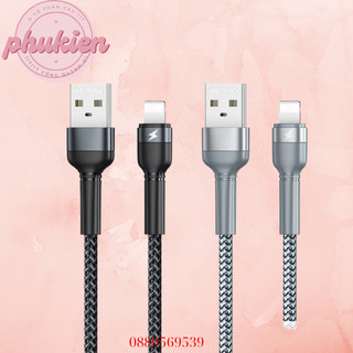 Cáp sạc nhanh rc124 dây dù siêu bền cho ip