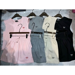 Set bộ nơ áo tanktop chân váy hàng QCL1 tag Mina